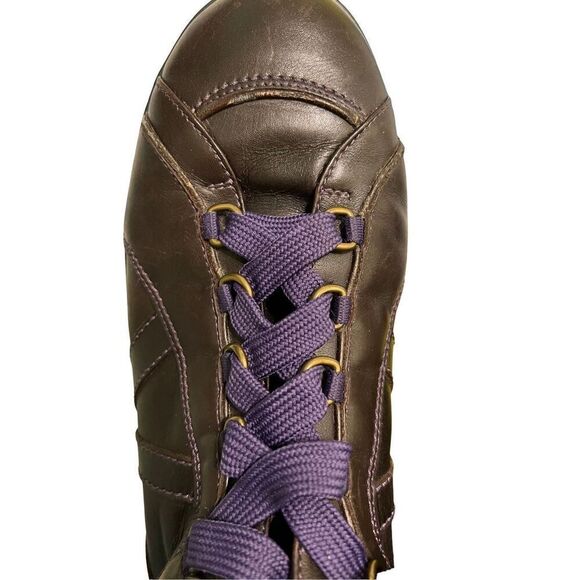Louis Vuitton Sneakers Men’s 8 High Top Leather Brown Purple Authentic BA0097 8 - Picture 16 of 16